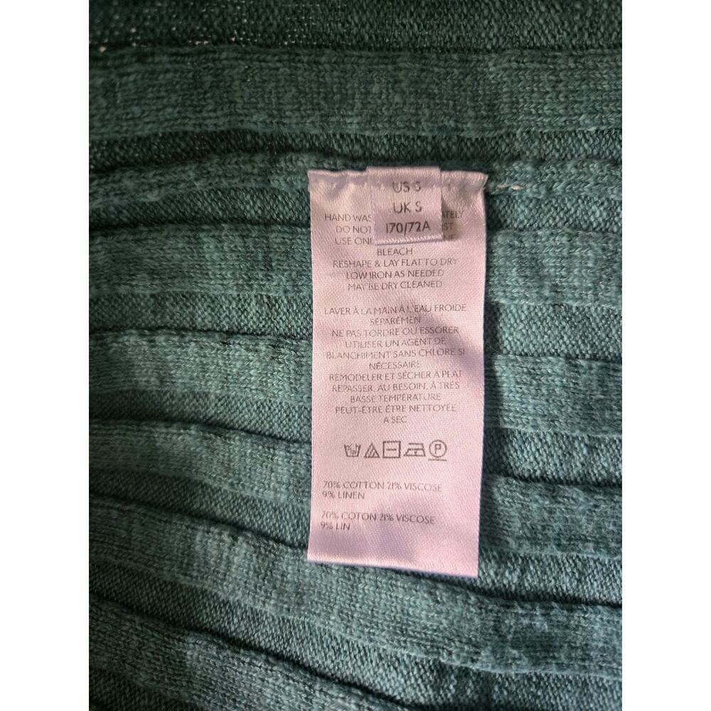 Free People Beach Veda Maxi Skirt Linen Blend Teal Boho Resort Coastal Beach Sm - Picture 5 of 6